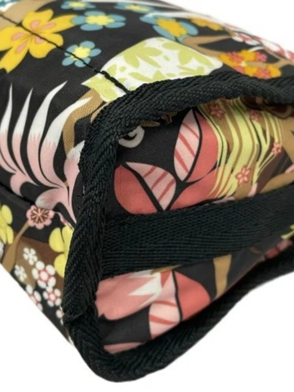 LESPORTSAC Black Yellow Multi Respo Nylon Shoulder Bag - Picture 6 of 9